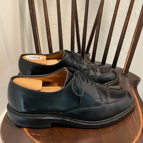 Allen Edmonds Brentwood Men’s Dress Shoes Black Leather Split Toe Derby SIZE 9 D main image 10